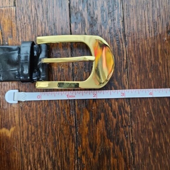 Vintage Morris Moskowitz Black Patent Leather belt - Picture 13 of 16